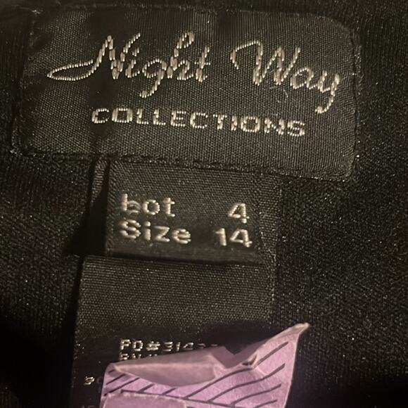 Vtg Velvet Deep V Beaded Halter Maxi Dress Size 14 Mobwife Glam Whimsigoth Vamp - Picture 6 of 7